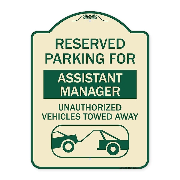 Reserved Parking for Assistant Manager Unauthorized Vehicles Towed Away, A-DES-TG-1824-23133